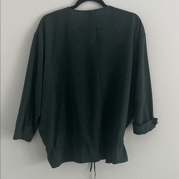 NWOT Crea Concept Hunter Green Blouse – Size 40 (US Large) - Picture 6 of 6